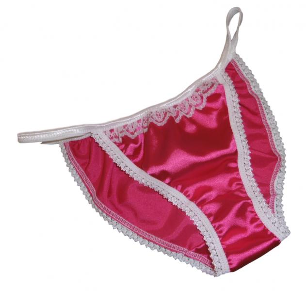 Hot Pink and Ivory Tanga Panties